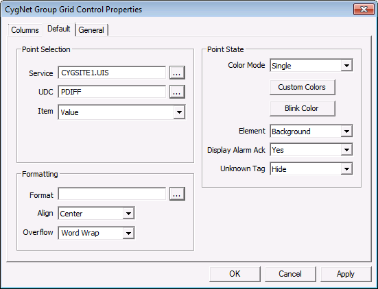 Group Grid Tool - Default Page